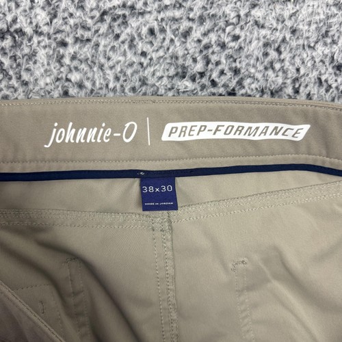 Pantalones Johnnie-O Para Hombre 38x30 Caqui Preparación Rendimiento Golf Elastizados Informales - Imagen 5 de 17