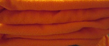 Blizzard Pre-Cut Orange PLUSH Fleece Fabric - 100 Polyester - 1 yard x 58"W