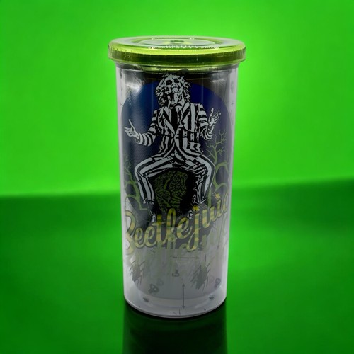 BEETLEJUICE Double Wall TRAVEL TUMBLER CUP BPA Bugs Spider Skull Retro 80s Movie - Picture 9 of 24