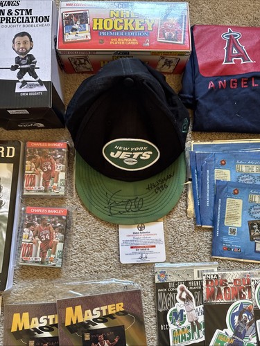 Huge 40 Item sports lot collection signed hat bobble head photos sets book more - Picture 10 of 13