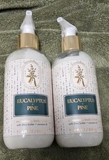 2 BATH  BODY WORKS AROMATHERAPY EUCALYPTUS PINE MOISTURIZING LOTION CREAM PUMP