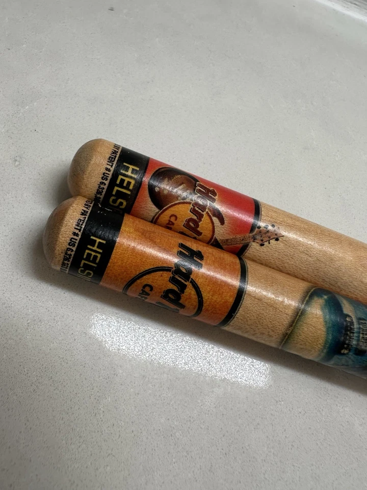 Hard Rock Café Drumsticks Helsinki Souvenir Collectible Pair Made in USA - Image 2 of 4