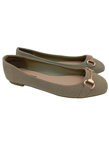 GRACELAND Bailerinas Mujeres Talla EU 36 caqui look casual - Imagen 3 de 5