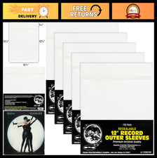 500 Pack 12" Resealable Record Sleeves - Super Clear Premium 2 Mil Archival Qual