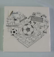 20 Servietten FußBall 1 Packung Ovp Motivservietten Motivservietten Herzform