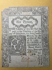 Connecticut Colonial Currency 1776 Six Pence Note Hartford Revolutionary War