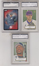Lot of 3 - Jason Giambi - Jeff Bajearu (RC) - Walter Young (RC) - GEM MINT 10!!!