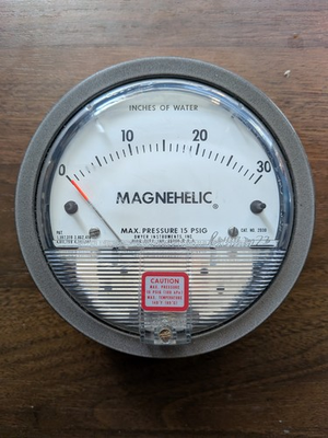#ad #ad MAGNEHELIC Dwyer 2030 Pressure Gage 0 to 30 IN WATER USED TESTED WORKS GREAT $69.99