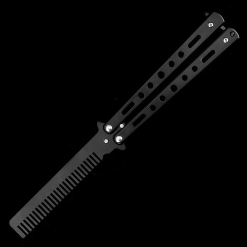 Rainbow Butterfly Knife Comb Metal Folding Practice Trainer Training Tool AU - Picture 23 of 25