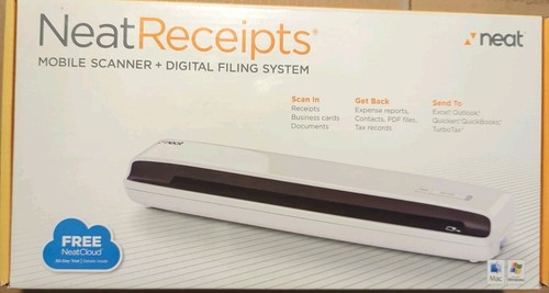 Gepflegte Quittungen mobiler Dokumentenscanner & digitales Ablagesystem OPEN BOX NEU fr/shp