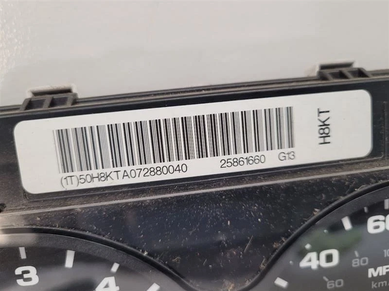 07-12 GMC SIERRA 2500 PICKUP Speedometer Cluster MPH US Market 25861660 - Image 4 of 4