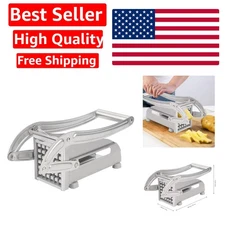 French Fry Cutter, Stainless Steel Potato Cutter with Non-Slip Feet, 2 Blade ...