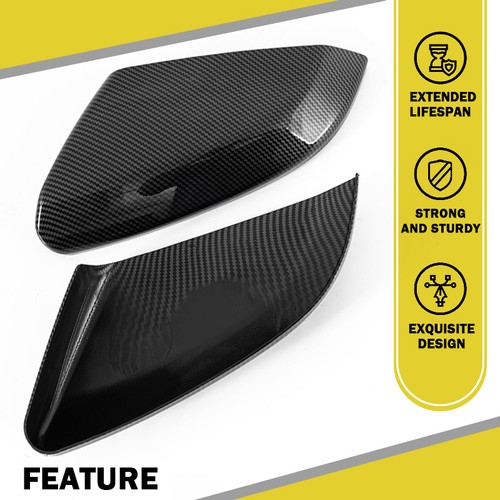 2X For Honda 10th Civic 2016-2021 Rearview Side Mirror Cover Cap Carbon Fiber - Picture 7 of 13