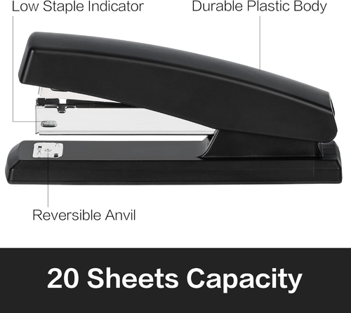 Deli Stapler, Desktop Stapler, Office Staplers, 25 Sheet Capacity, Includes 1000 - Picture 2 of 12
