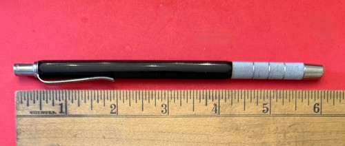 Lápiz mecánico de dibujo Charvoz vintage 38-0023 negro Italia - Imagen 4 de 4