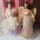 2 1966 Mattel Fantasy Fashion Dolls Lot Brown Curly Hair Outfits Girl Vintage