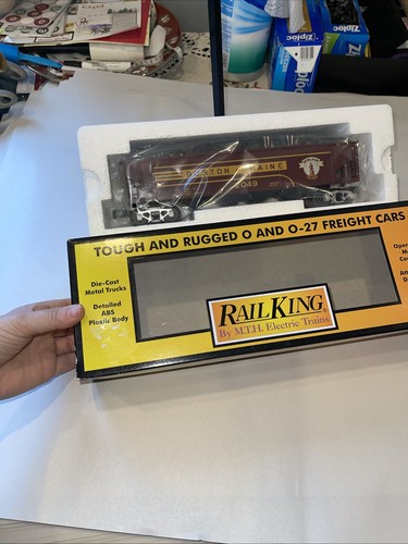 MTH Rail King Boston & Maine 4-Bay Hopper Car w/Coal Load O Gauge 30-75685 - Bild 4 von 4
