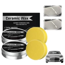 Titanium Ceramic Wax Cream, 2025 Strong Protection Car Coating Polishing Wax, La
