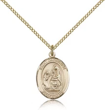 Saint Catherine Of Siena Medal For Women - Gold Filled Necklace On 18 Chain ...