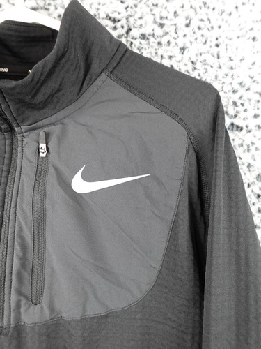 Nike Therma Sphere Element Hombres Negro 1/4 Cremallera Waffle Manga Larga 857829-011 Talla M - Imagen 3 de 13