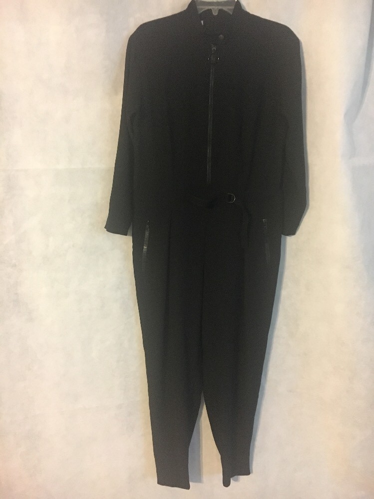 アクリス　AKRIS punto ジャンプスーツ NWT! $1290 Akris Punto Front Zip Techno Jumpsuit Black [SZ