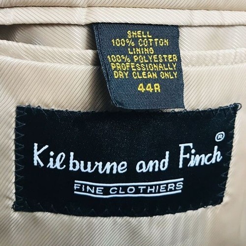 Kilburne and Finch Mens 44R Corduroy Sport Coat Beige 100% Cotton Three  Button - Afbeelding 3 van 7