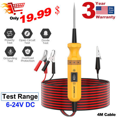 BT160 Automotive Circuit Tester DC 6-24V Electric System Diagnostic Probe Tool