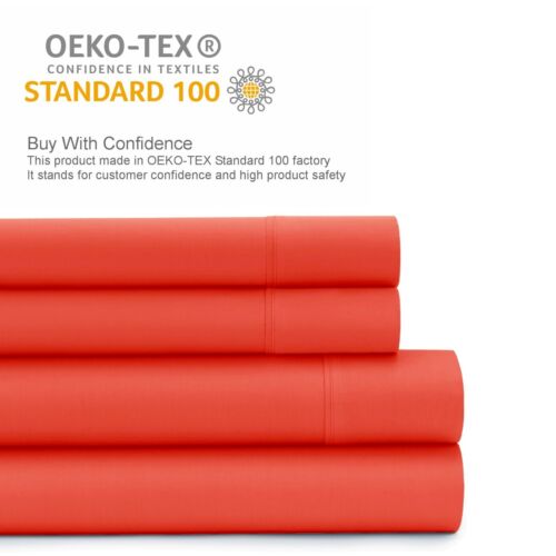 Deep Pocket 4 Piece Bed Sheet Set 1800 Series Microfiber Comfort Soft Breathable - Picture 52 of 84