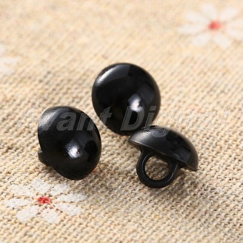 100X DIY Bear Doll Eyes Type Mushroom Domed Round Buttons Sewing Shank Craft - Picture 8 of 24