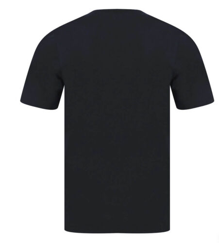 T-shirt uomo Hugo Boss ricamata BOSS girocollo cotone elasticizzato maglietta blu navy - Foto 2 di 8