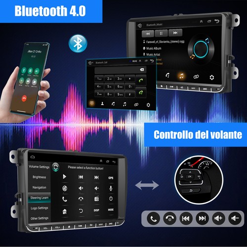 9" Carplay Autoradio Android 13 GPS Nav Cam Per VW GOLF 5 6 PASSAT POLO 6R CADDY - Foto 11 di 15