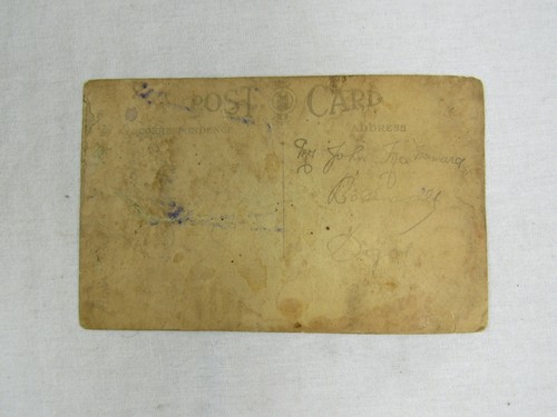 VINTAGE RPPC SCOTLAND FARMER HAY WAGON WITH HORSE AND WORKERS Circa 1910 FARM - Picture 4 of 4