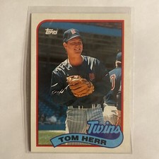 1989 Topps #709 Tom Herr - NM