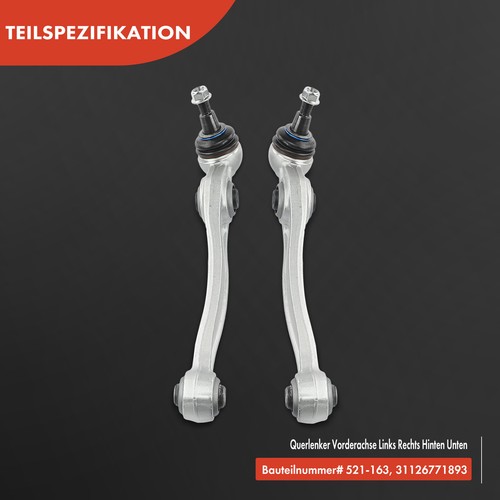 8x Kit Bras de Suspension avant Gauche Droite pour BMW X5 E70 X6 E71 E72 3.0-4.8 - Bild 5 von 10