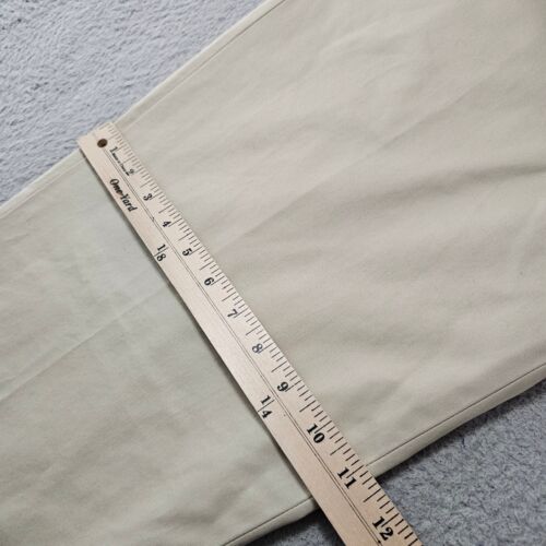 Nordstrom Dress Pants Mens 36x32 Tan Khaki Supima Cotton Straight Leg Trousers - Picture 9 of 14