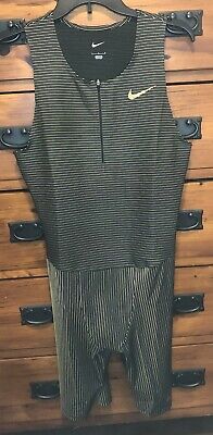 Nike Pro Elite Speed Suit Track & Field Black Gold CW2567 Nike Pro Elite Speed Suit Track & Field Black Gold CW2567