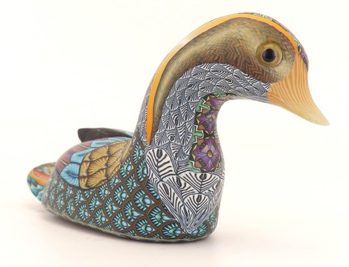 Retired Jon Anderson Polymer Clay Sculpture DUCK Fimo Creations 2008 Rare 5.5"L - Picture 3 of 16