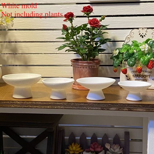 Teile 1/6 Scale Dollhouse Miniatures Accessories White Uncolored Fruit Tray Model - Bild 2 von 4