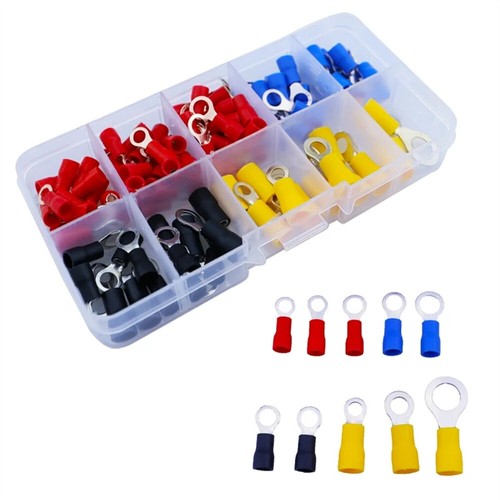 102Pcs Terminal Electrical Crimp Connector Kit Insulated Wire Terminals Lug - Picture 9 of 12