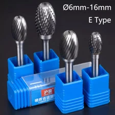 Carbide Rotary File E Type Burr Tungsten Cutter Ø6mm-16mm Grinding Drill Bit