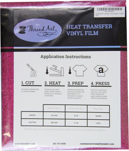 HEAT TRANSFER VINYL HTV SHEET PACKS -10"x12" EASY WEED CRICUT - PICK YOUR COLORS - Picture 50 of 83