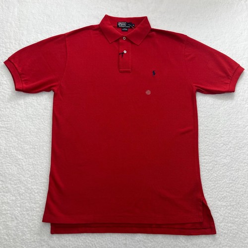 Polo Ralph Lauren Classic Comfort Mesh Polo Shirt Red Men's Size M VTG NWT