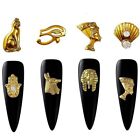 Metal Egyptian Style Nail Charms - Gold Color Nail Art Manicure Beads 3d 20pcs
