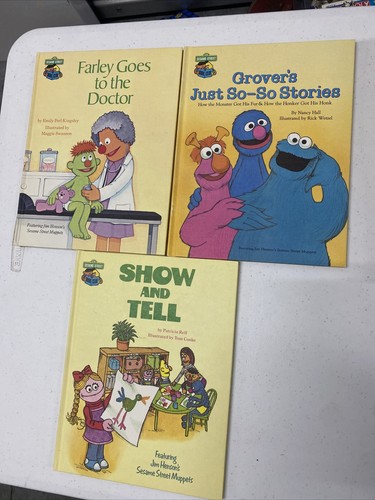 The Sesame Street Hard Cover Books 1980s-1987s Vintage All In Great Condition! - Picture 3 of 7