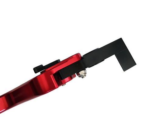 2Pcs Motorcycle Handlebars Brake Clutch Master Cylinder Lever Red CNC Aluminum - Picture 11 of 11