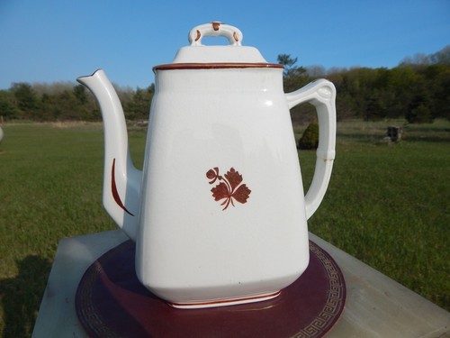 RARE Antique Tea Leaf Pattern Teapot Wedgwood & Co. England 1890s? - Picture 10 of 24