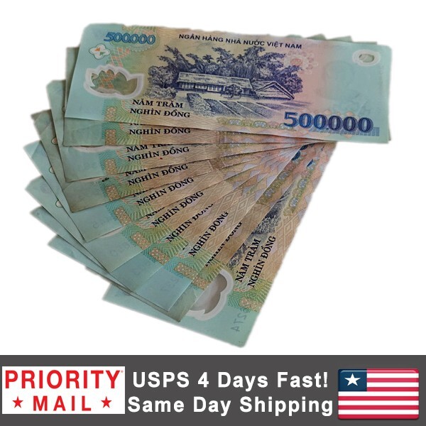 Vietnam Banknote Money Bill 5 Millions Currency VND 10pcs