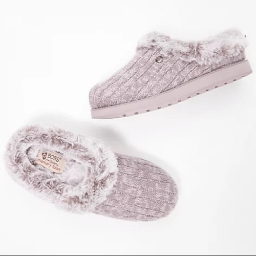 Skechers Ice Angel Sweater Knit Faux Fur Slippers Size: 8.5W - Bild 8 von 8
