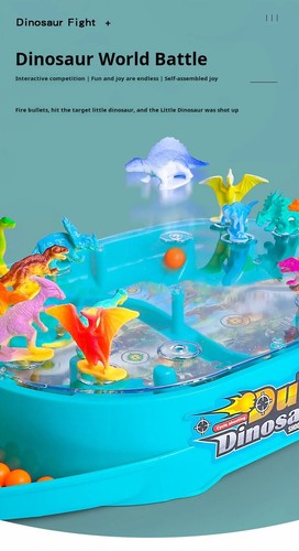 Children's Two-Player Battle Catapult Dinosaur Game Interactive Educational Toy - Foto 14 di 20