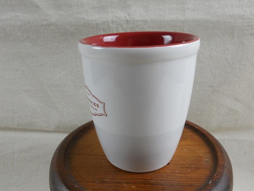 Starbucks - 2006 - taza de café - blanco con interior rojo - 13 onzas (336) - Imagen 7 de 11